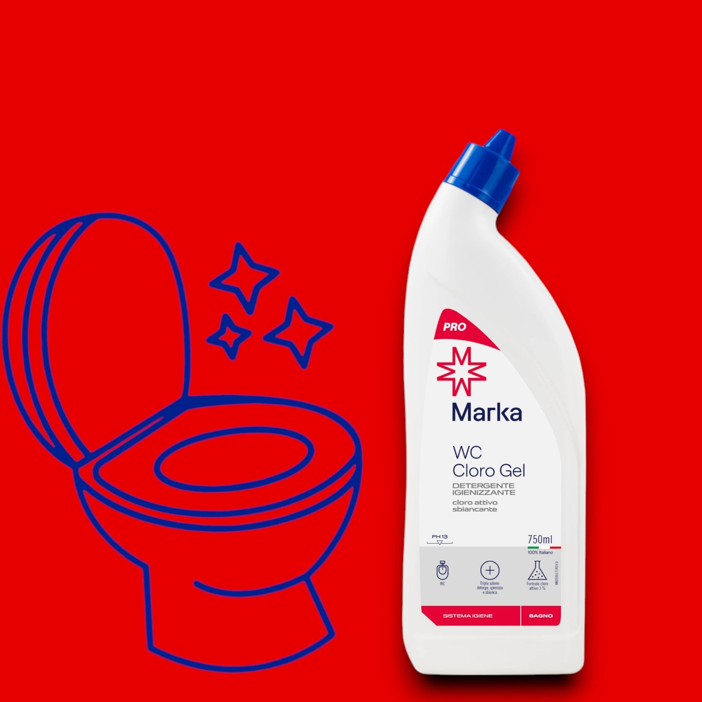 MK WC Cloro Gel 750ml